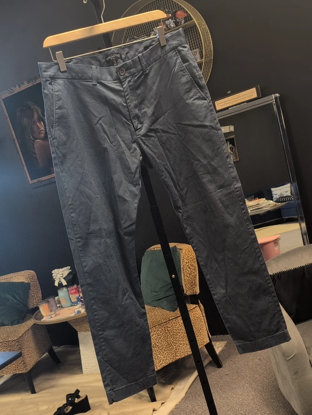 J. Crew Men's Blue Gray Chino Pants